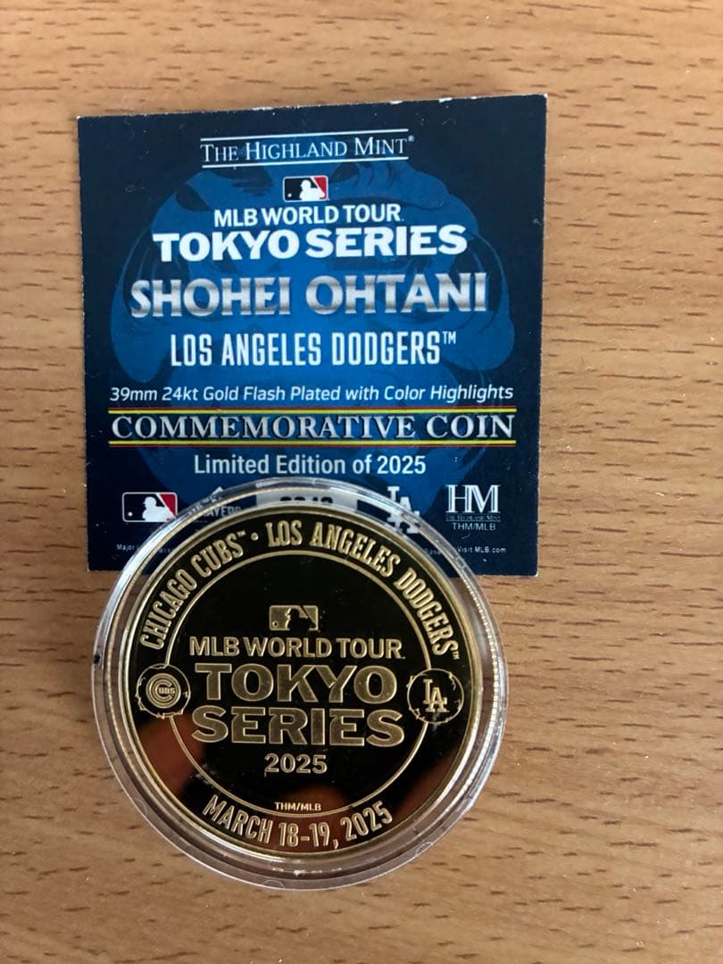 MLB 東京シリーズ 2025 ドジャース 大谷翔平 ゴールド