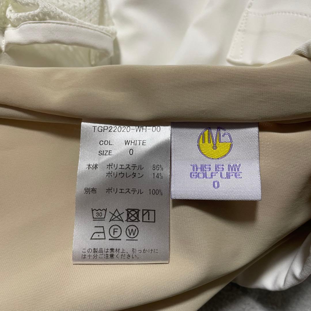 ●TMGゴルフ●ストレッチパンツ ホワイト ブラック 0 スラックス ベージュ系
