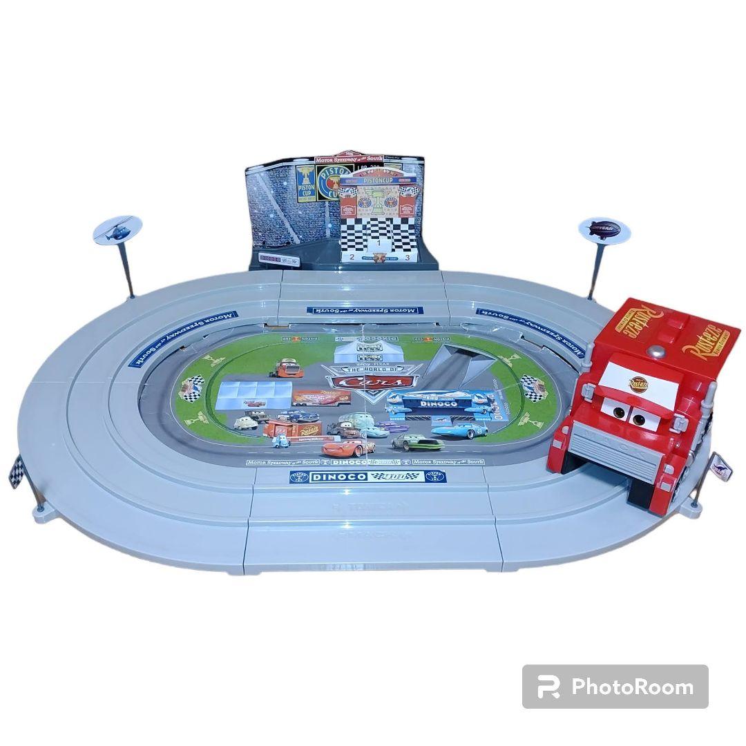 【動作◎/付属品完備】トミカ　カーズ　ぐるぐるサーキット　めざせ！ピストンカップ