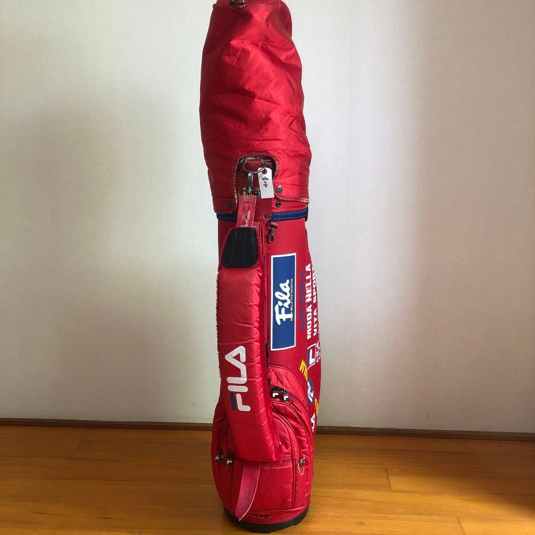 FILA フィラ キャディバック レッド フード付き 2.6kg