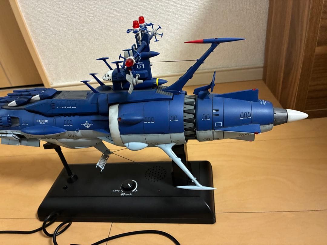 【現状品】宇宙戦艦ヤマト系モデル電動台座付　動作未確認　パーツ外れあり
