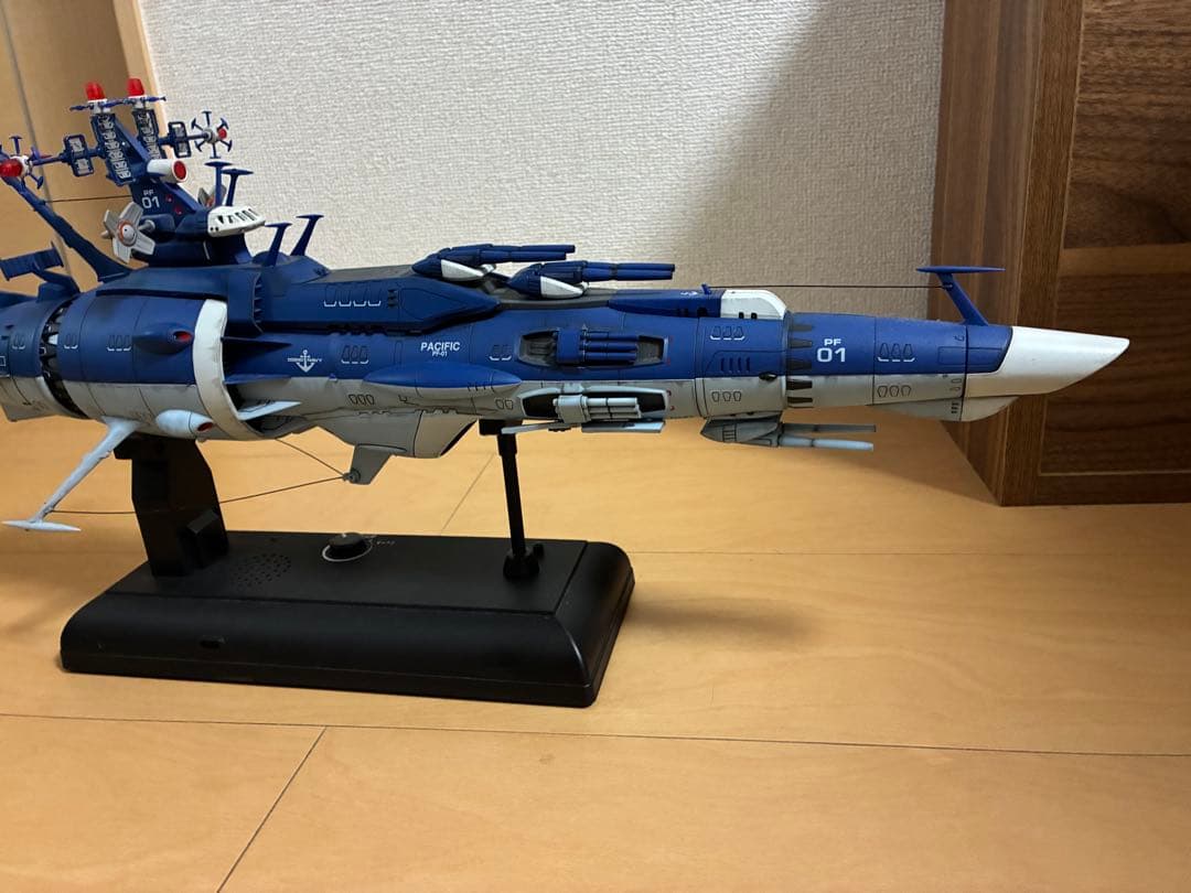 【現状品】宇宙戦艦ヤマト系モデル電動台座付　動作未確認　パーツ外れあり