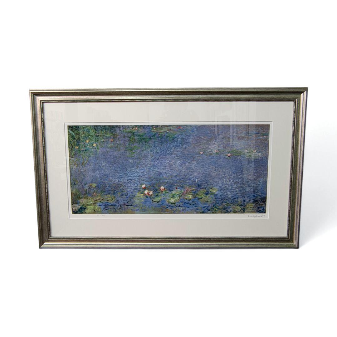 【Claude Monet】クロード・モネ　睡蓮　額装　シルクスクリーン　版画