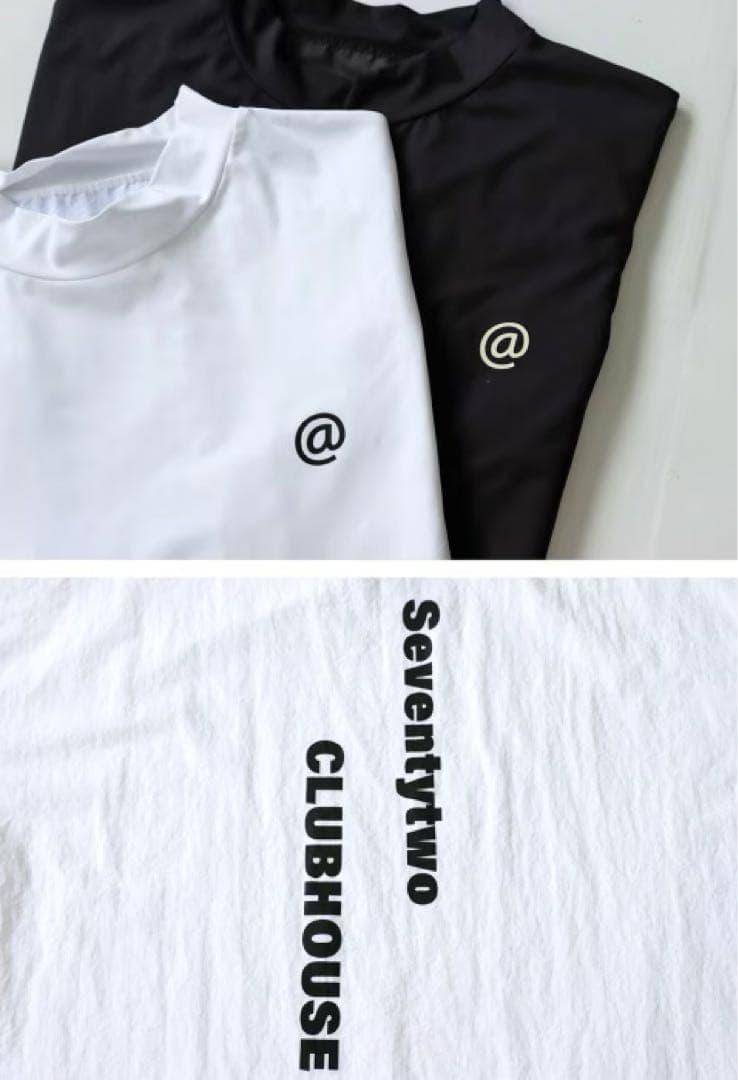 新品タグ付＊ANTIQUA GOLF×STCH＊モックネックトップス LXL 黒