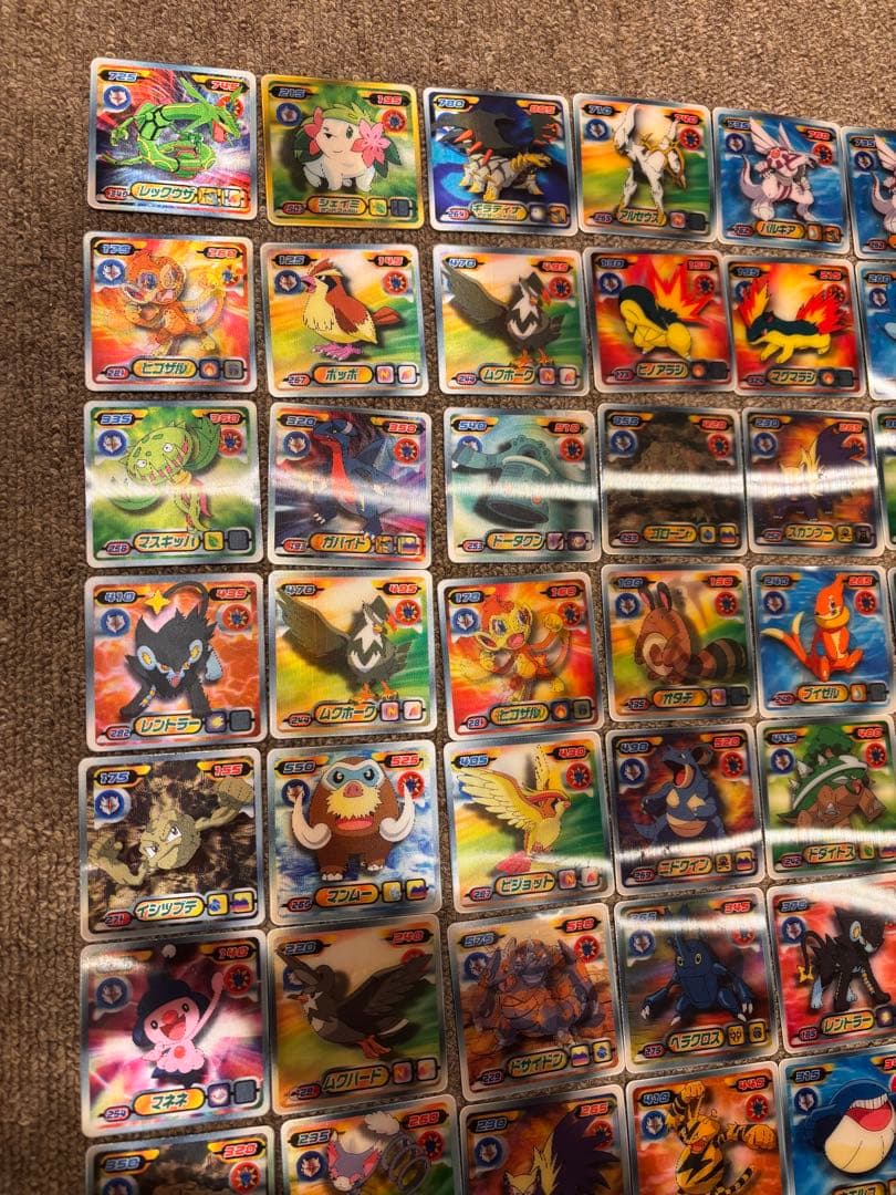 ポケモンシール最強烈伝　3D レックウザ　ギラティナ　など　まとめ売り　82枚