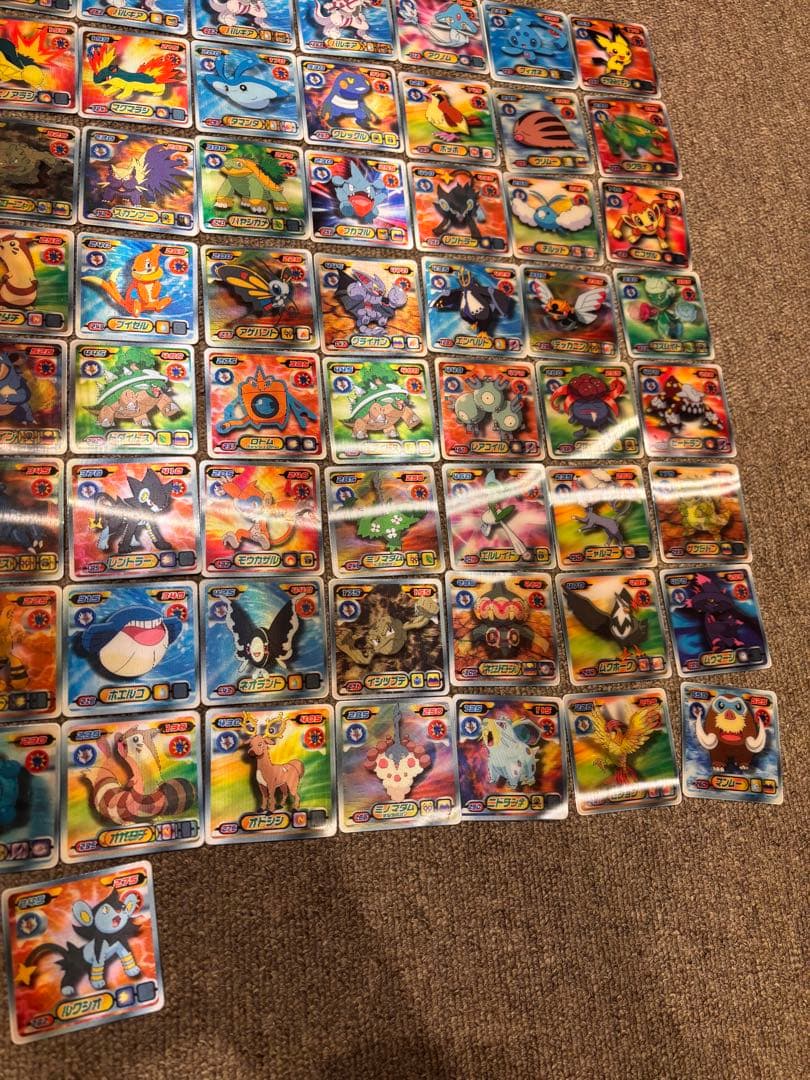 ポケモンシール最強烈伝　3D レックウザ　ギラティナ　など　まとめ売り　82枚