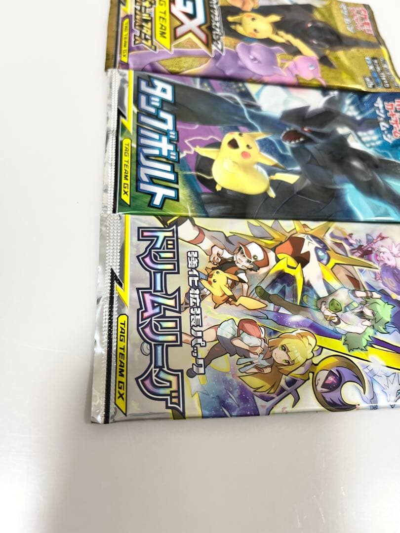 ポケモンカードGXタッグオールスターズタッグボルトドリームリーグ未開封パック3P