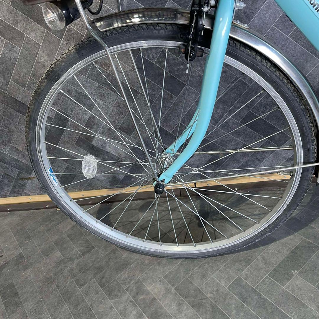 Panasonic 電動アシスト自転車 水色 バスケット付き