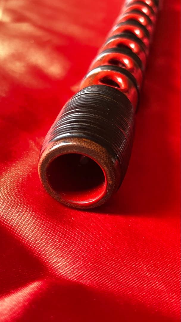 能管 (煤竹製 籐巻) : 龍笛 竜笛 神楽笛 横笛 篳篥 高麗笛 雅楽