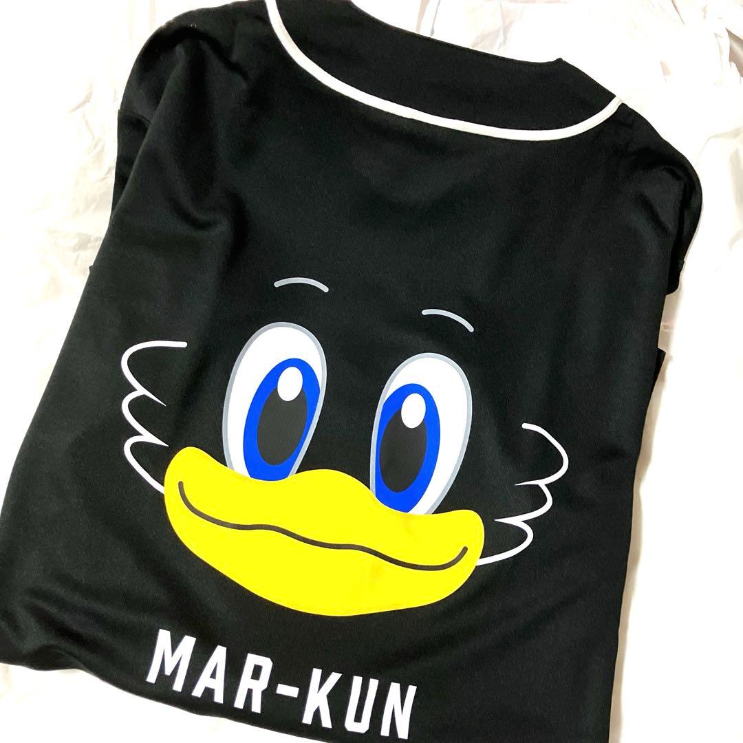 千葉ロッテマリーンズ(まーくん)スポーツシャツ非売品 Lサイズ、ブラック