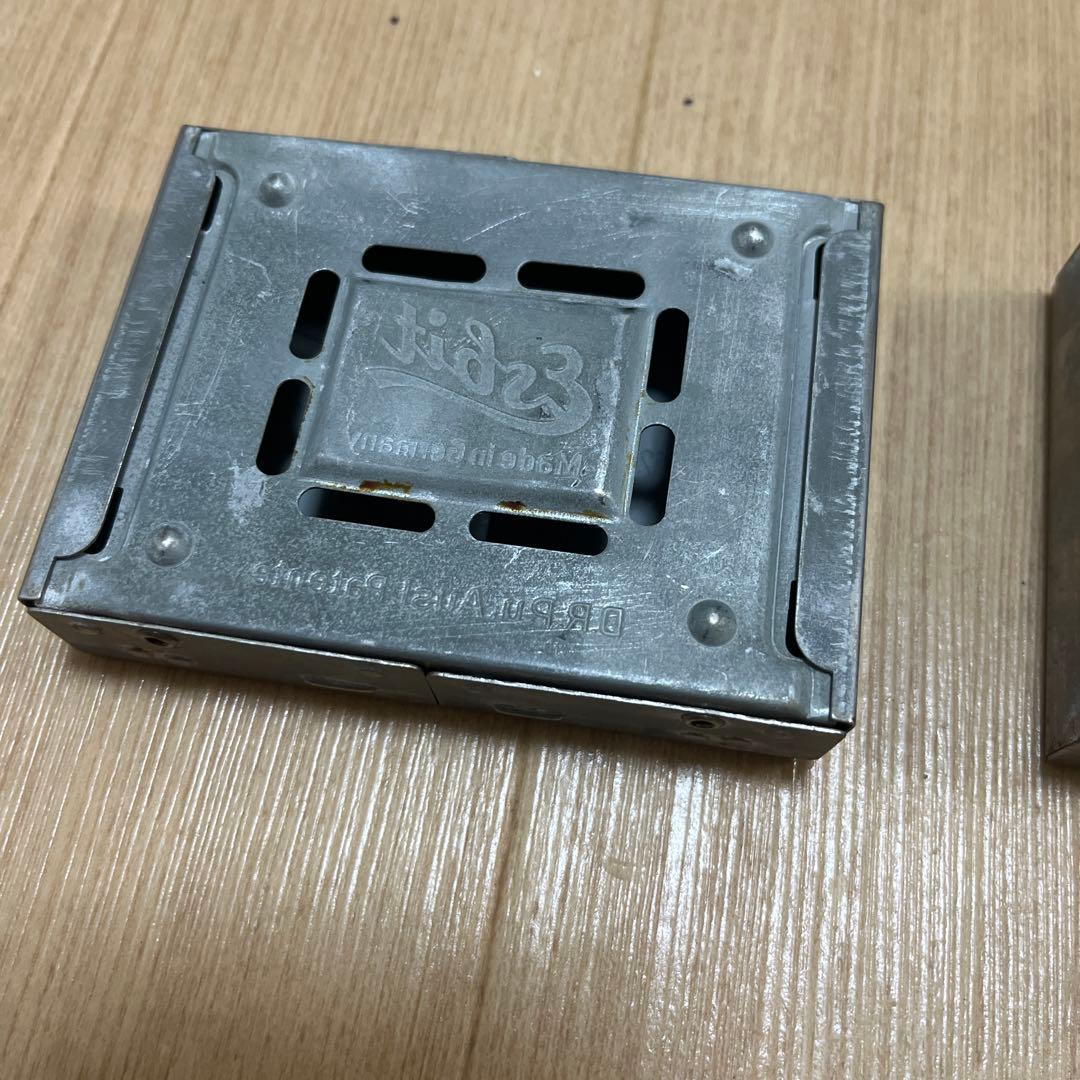 毛*ぼ様 希少タイプ別2個SET 1950年代ドイツ軍ポケットストーブ（筆記体）
