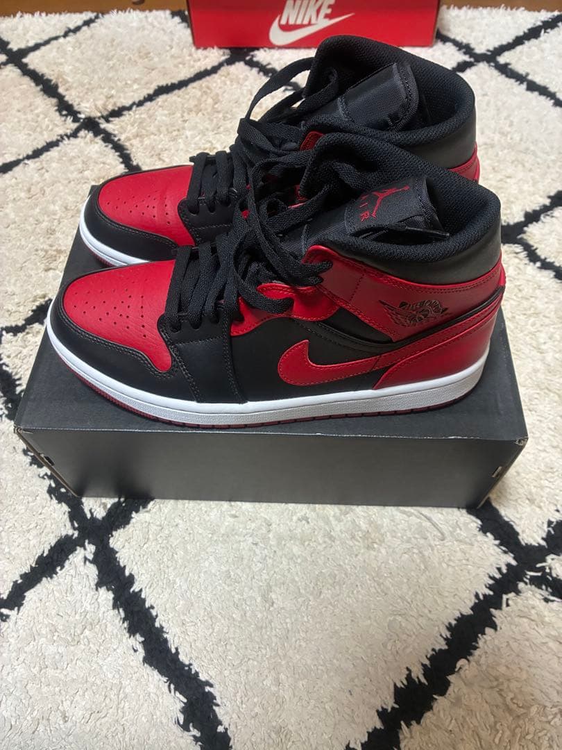 シューズ(男性用) AIR JORDAN1 MID Bred