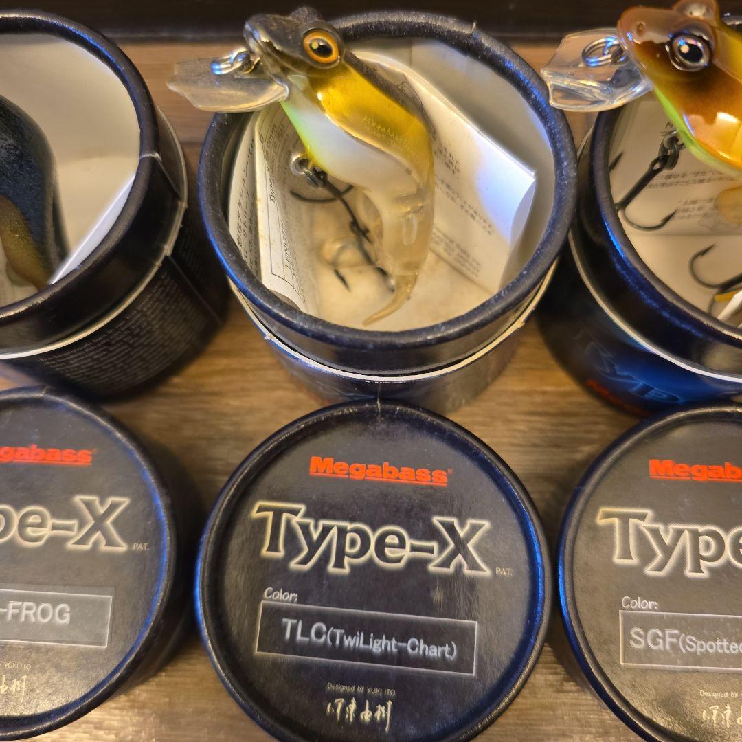 廃盤オールドルアーMegabass Type-X 5個セット