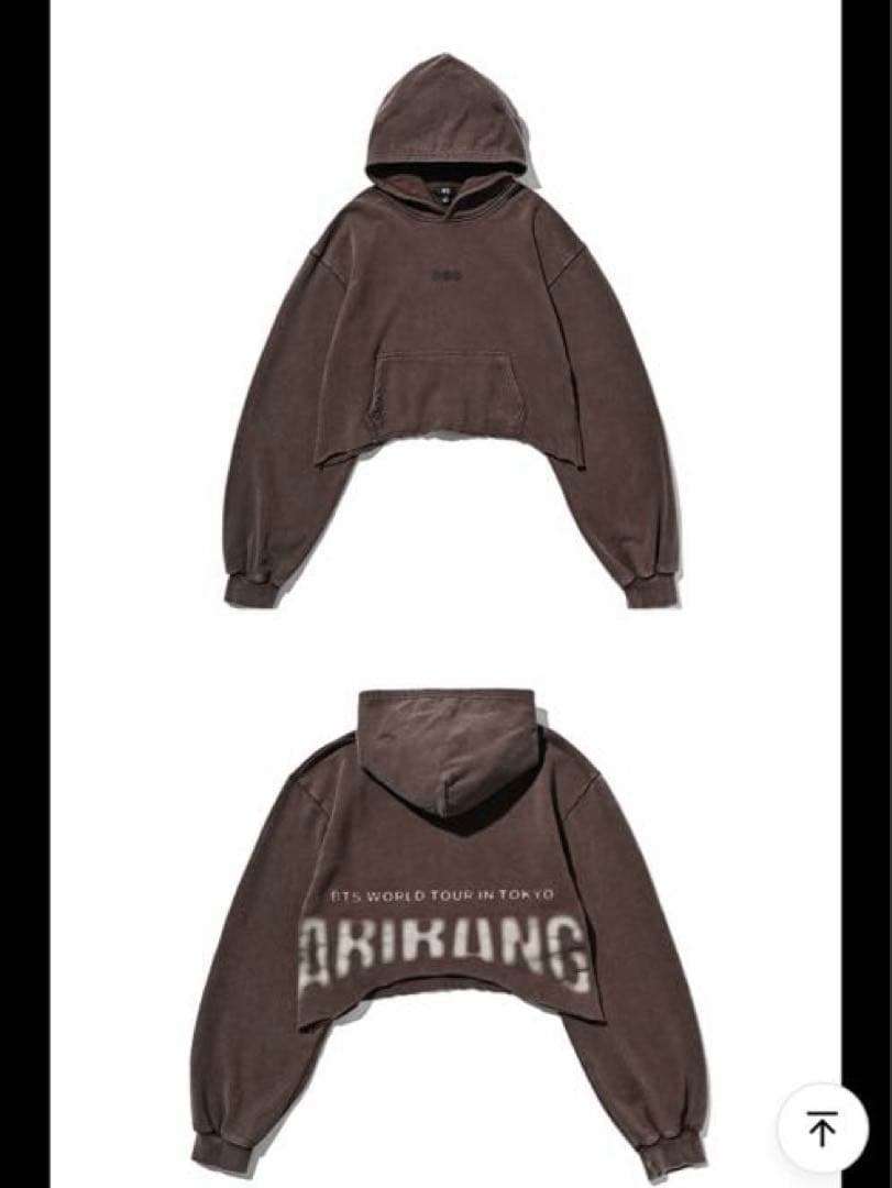 BTS ARIRANG Crop Hoodie Tokyo Brown Mサイズ