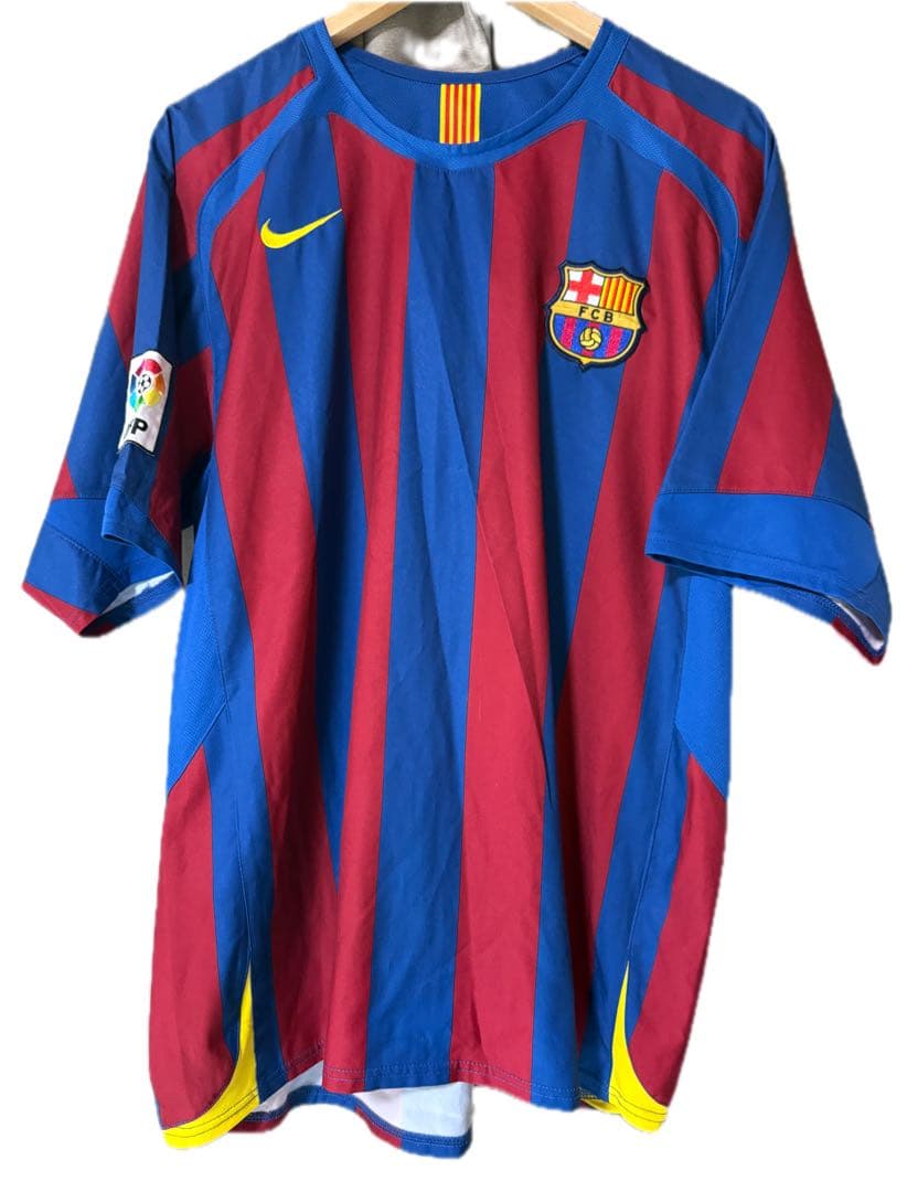 極希少/正規品 メッシ 05-06 バルセロナ 19番 T90 ユニフォーム L