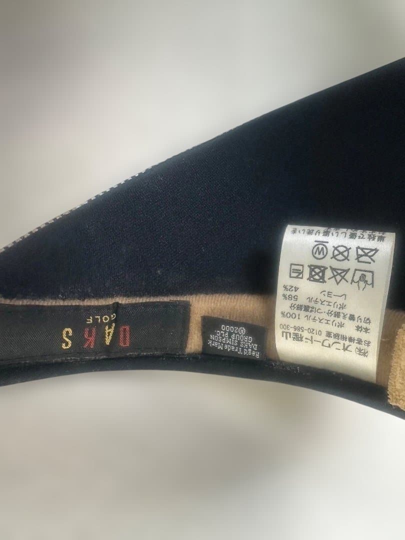 DAKS GOLF チェック柄バイザー