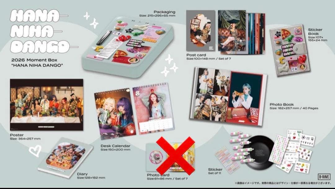 HANA Moment Box 2026 フォトカードのみなし