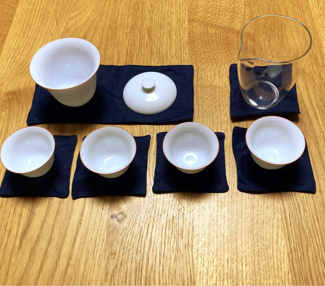 屋外　携帯　茶器セット　ソロキャンで雰囲気のある茶器でお茶を飲めます。