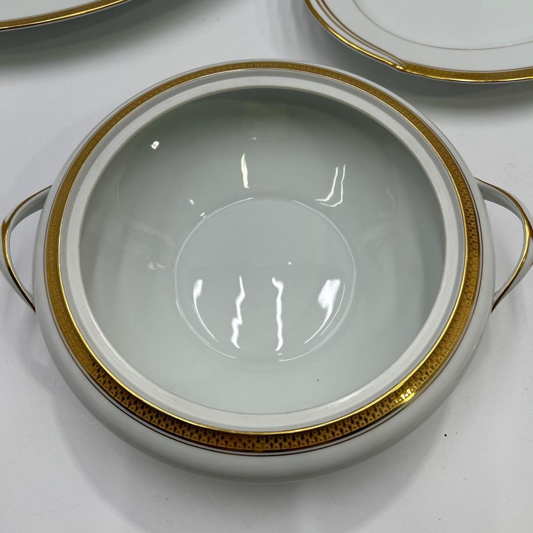 3195美品☆Noritake☆N印☆GOLDRIDGE☆金彩☆キャセロール