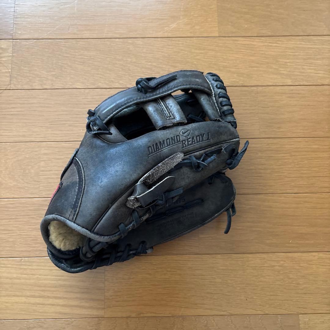 Nike DIAMOND READY J 軟式グローブ 黒 廃盤 右投げ