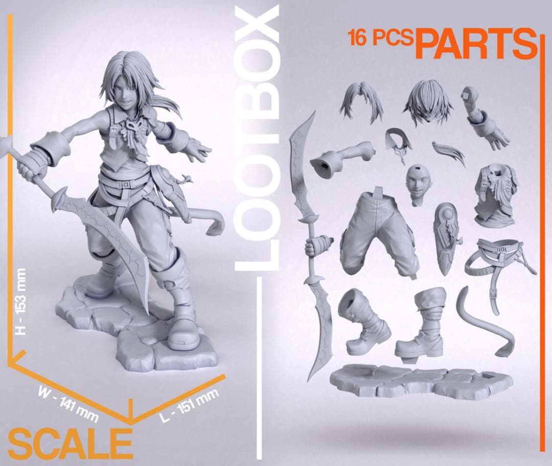 ジタン 未塗装未組立 フィギュア ガレージキット ファイナルファンタジーIX