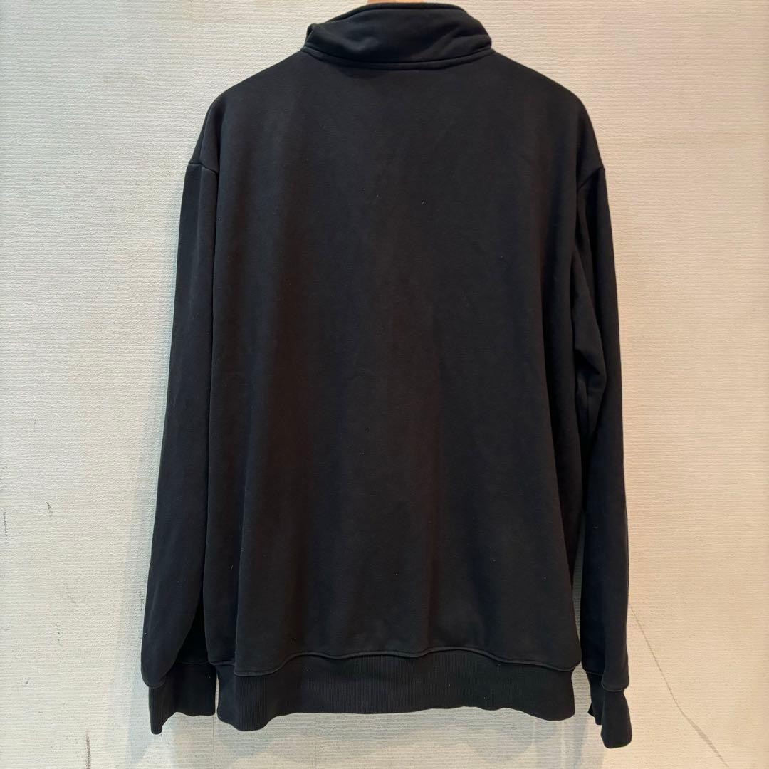 エゴザル EGOZARU ハーフジップ スウェット 黒 XL