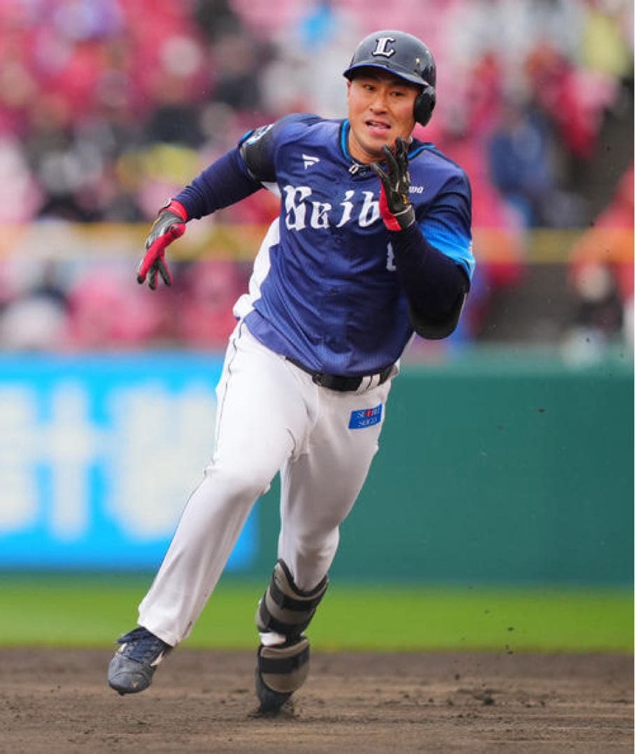 西武ライオンズ 渡部聖弥 #8　バット NPBマーク 支給品　実使用