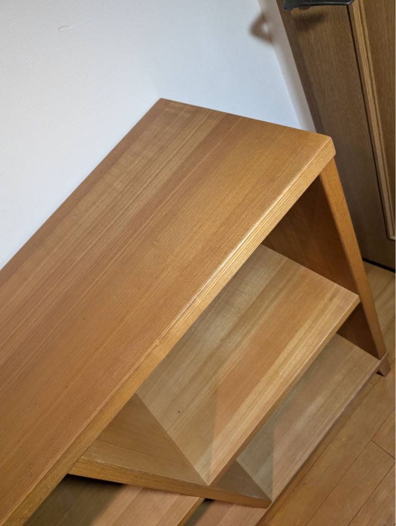 ■送料込■無印良品 MUJI オープンシェルフ 2×3 タモ スタッキング棚収納