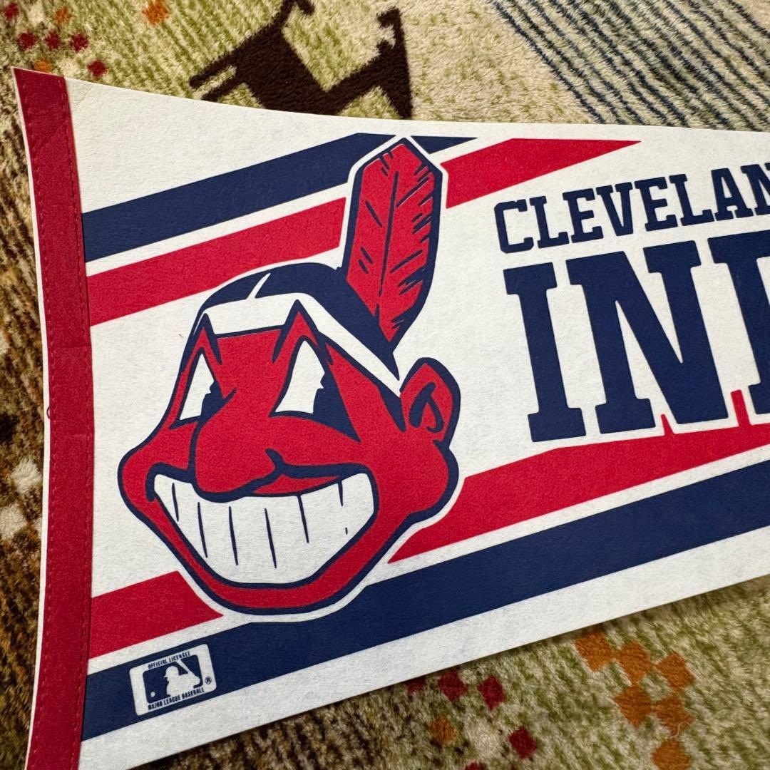 90s レア CLEVELAND INDIANS インディアンス ペナント
