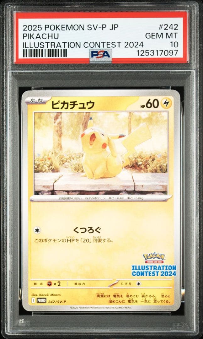【PSA10連番】ピカチュウ イラストコンテスト　2024 プロモ　8連番