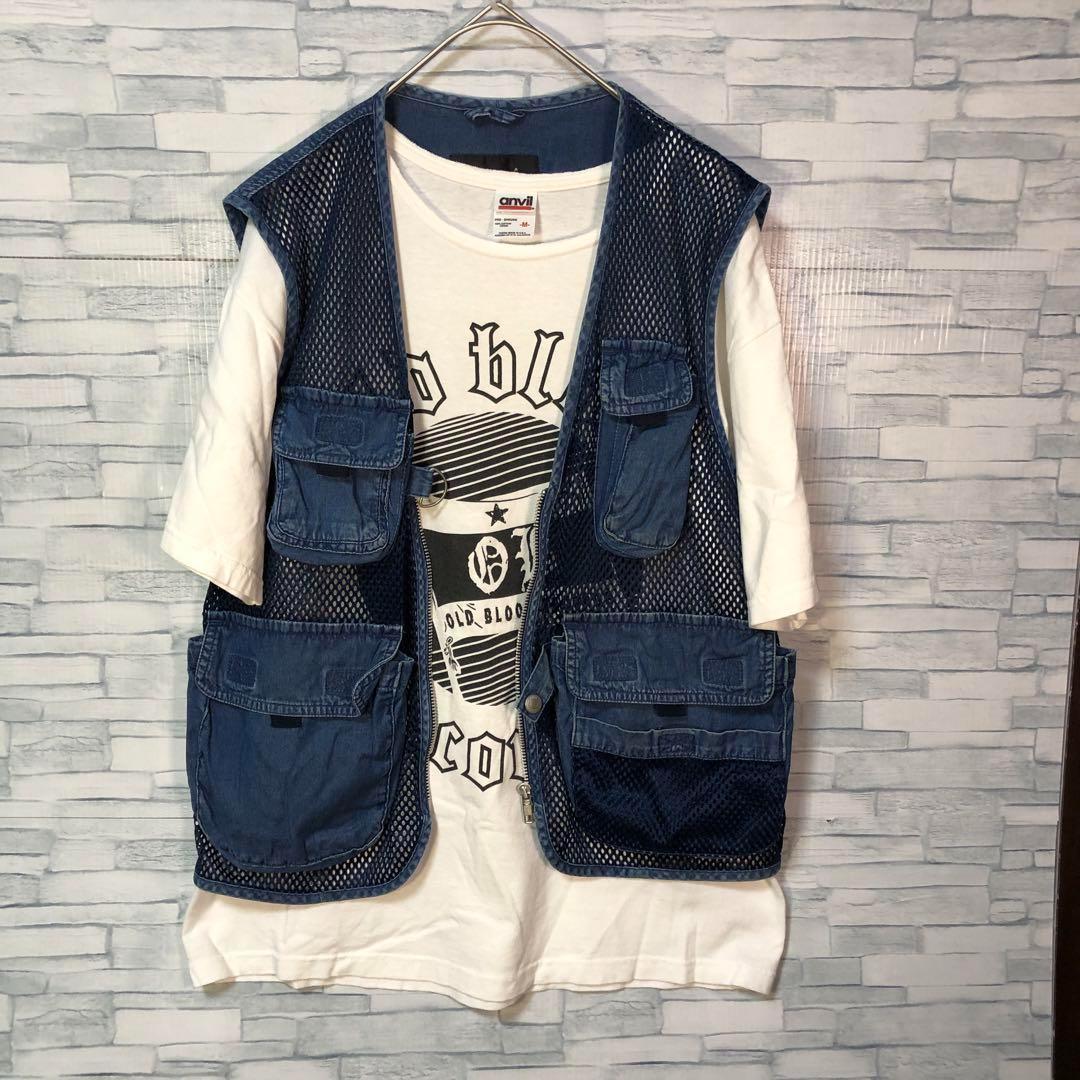 【ヴィンテージ】Aburaysia メッシュベスト L フィッシング　フェス