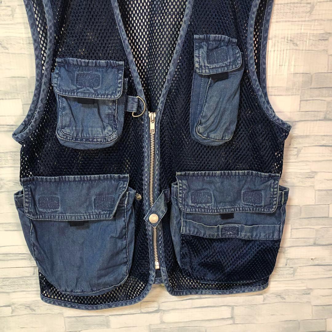 【ヴィンテージ】Aburaysia メッシュベスト L フィッシング　フェス