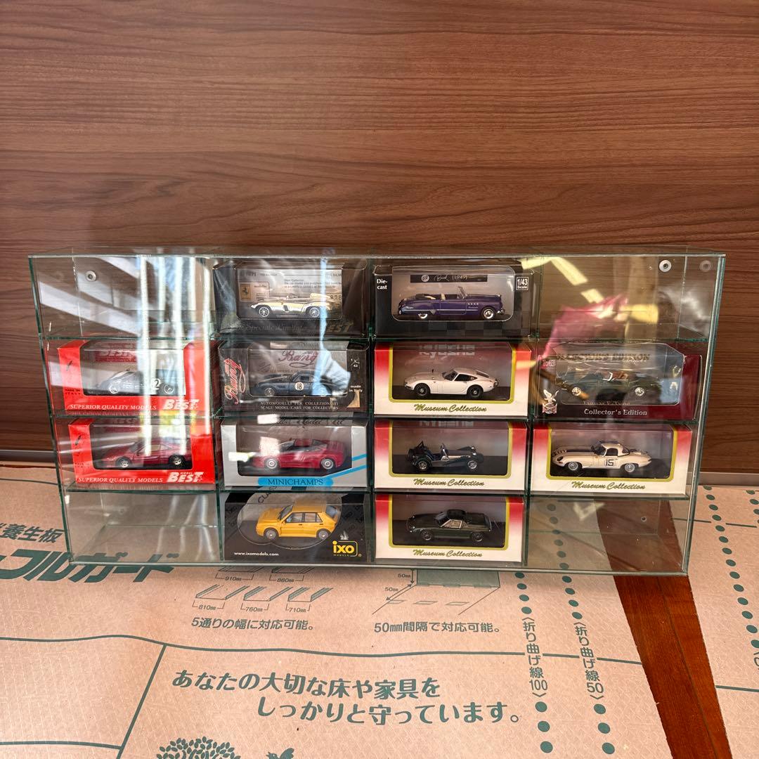 1/43のミニカー用　アクリル　コレクションケース　A