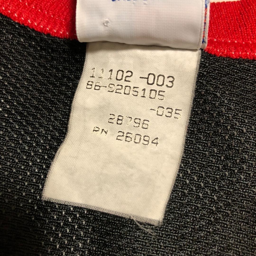 90s Champion シカゴ ブルズ 黒 赤 40 古着 ロッドマン