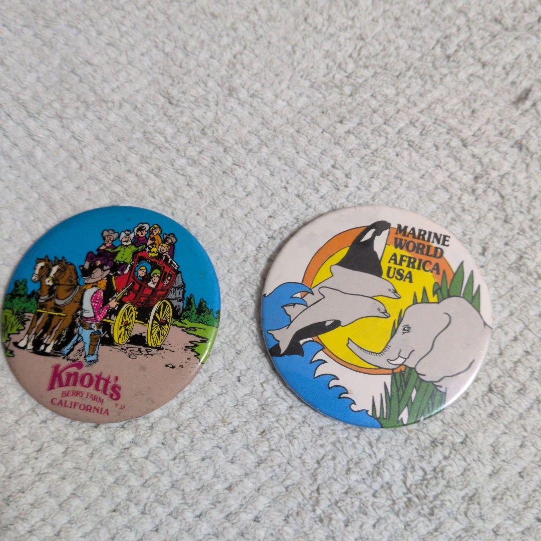希少ビンテージ1980年代スヌーピー等缶バッジ5セット