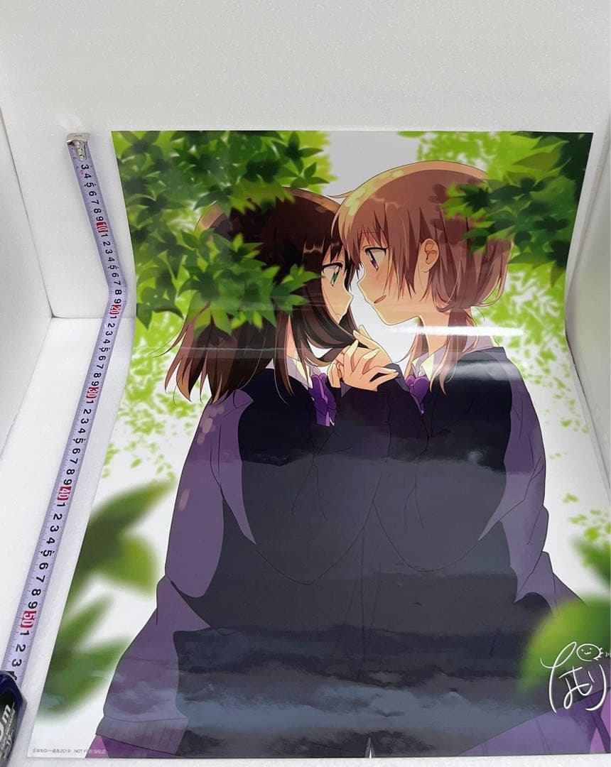 【激レア】　なもり　非売品ポスター　複製サイン入り　特典限定品　百合　美品　希少