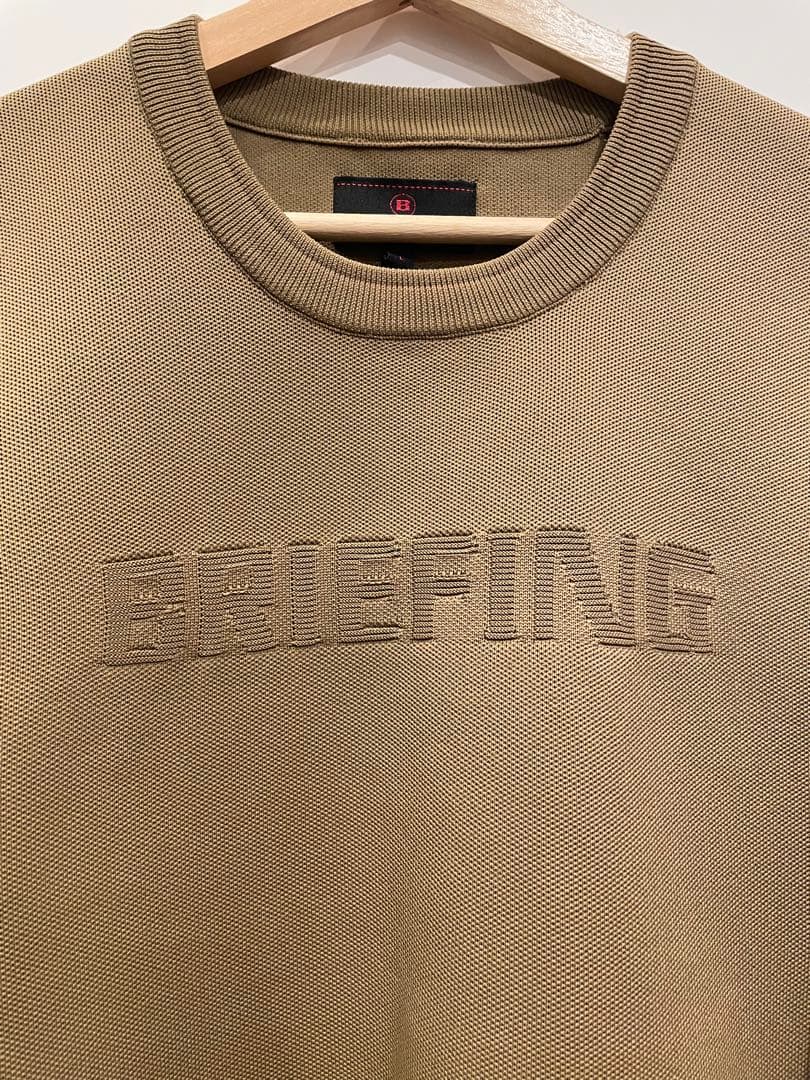 BRIEFING ブリーフィング クルーネック スウェット オリーブ