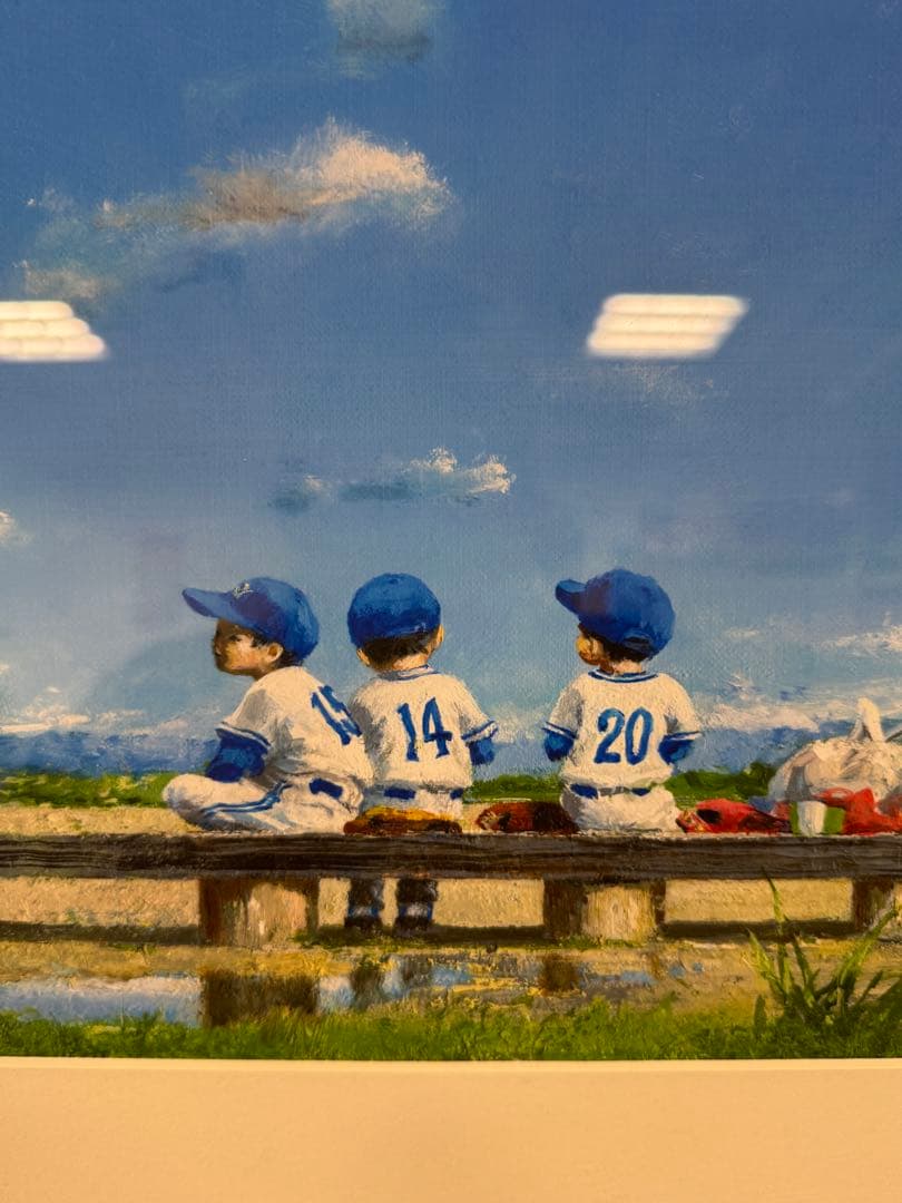櫻井幸雄　ピンクの雨ぐつ　 絵画　 絵