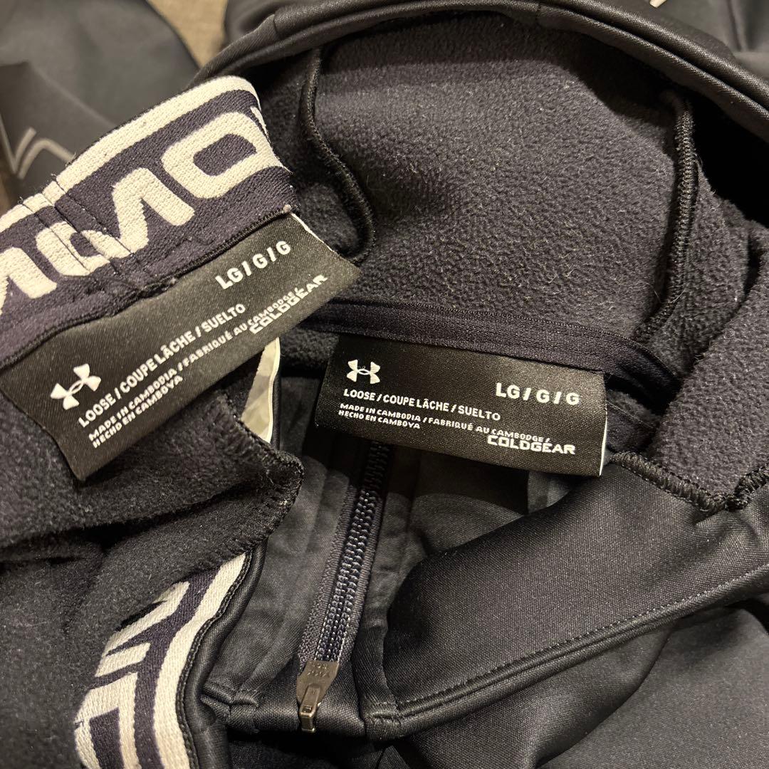 UNDER ARMOUR Undeniable ジャージ上下セット　Lサイズ黒