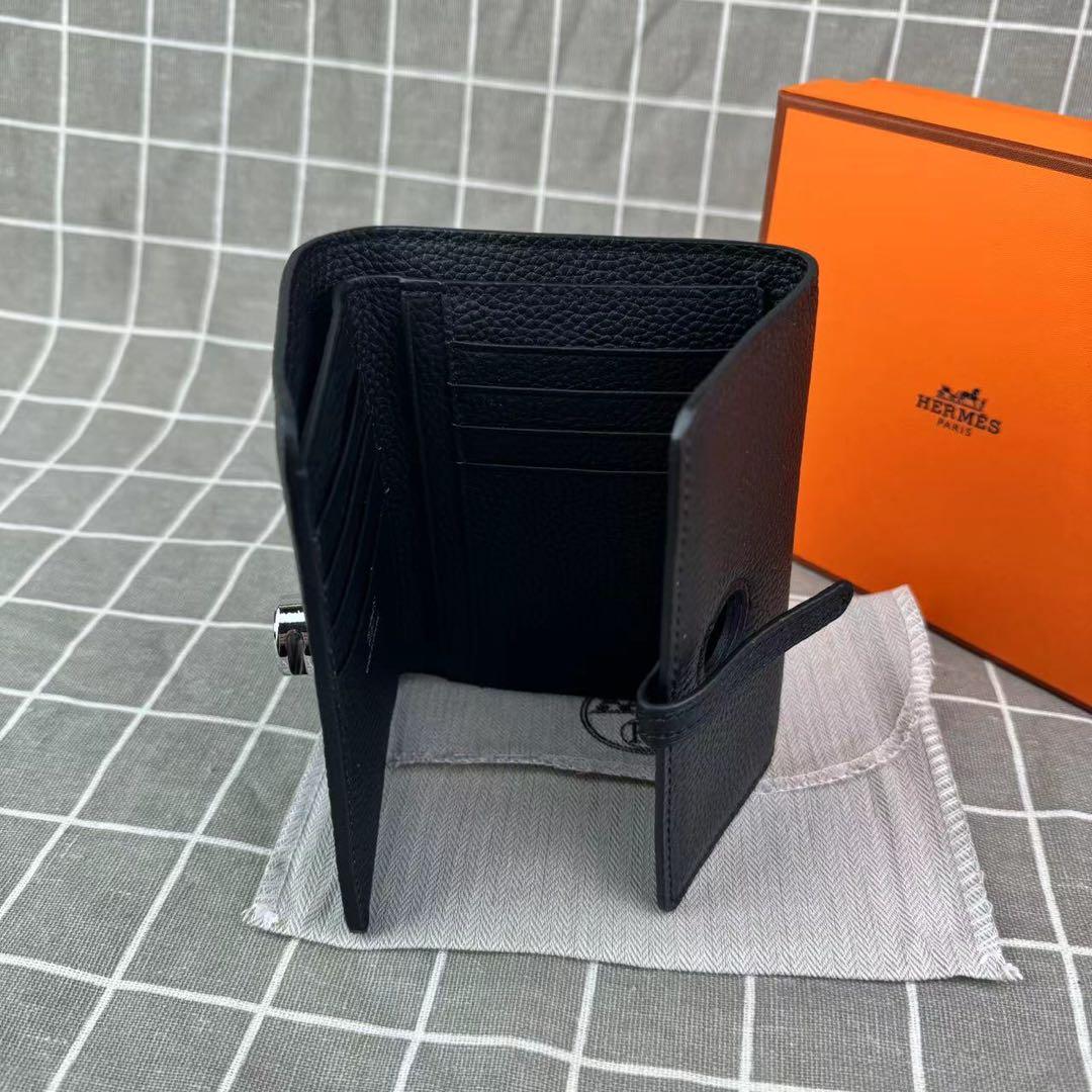 HERMES ノベルティ エルメス 財布 三つ折り財布 ブラック