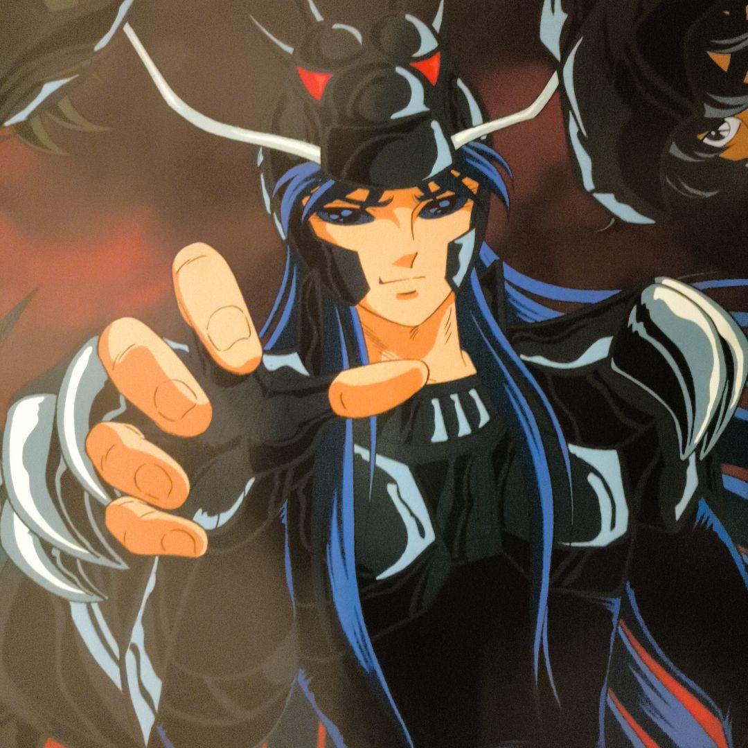 聖闘士星矢　ブラック聖闘士　非売品　当時物　ポスター