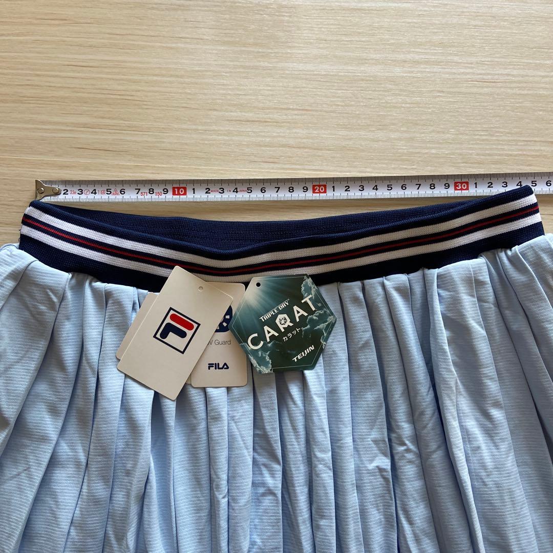 【未使用】FILA テニスウェア　薄い青 プリーツスカート ¥11880