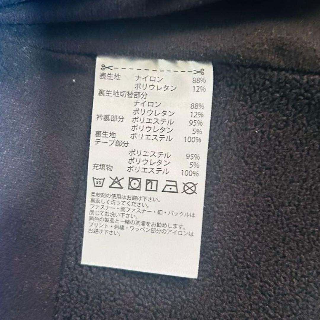 アディダス 高機能 中綿ハイブリッドジャケット M 黒×青 ゴルフウエア