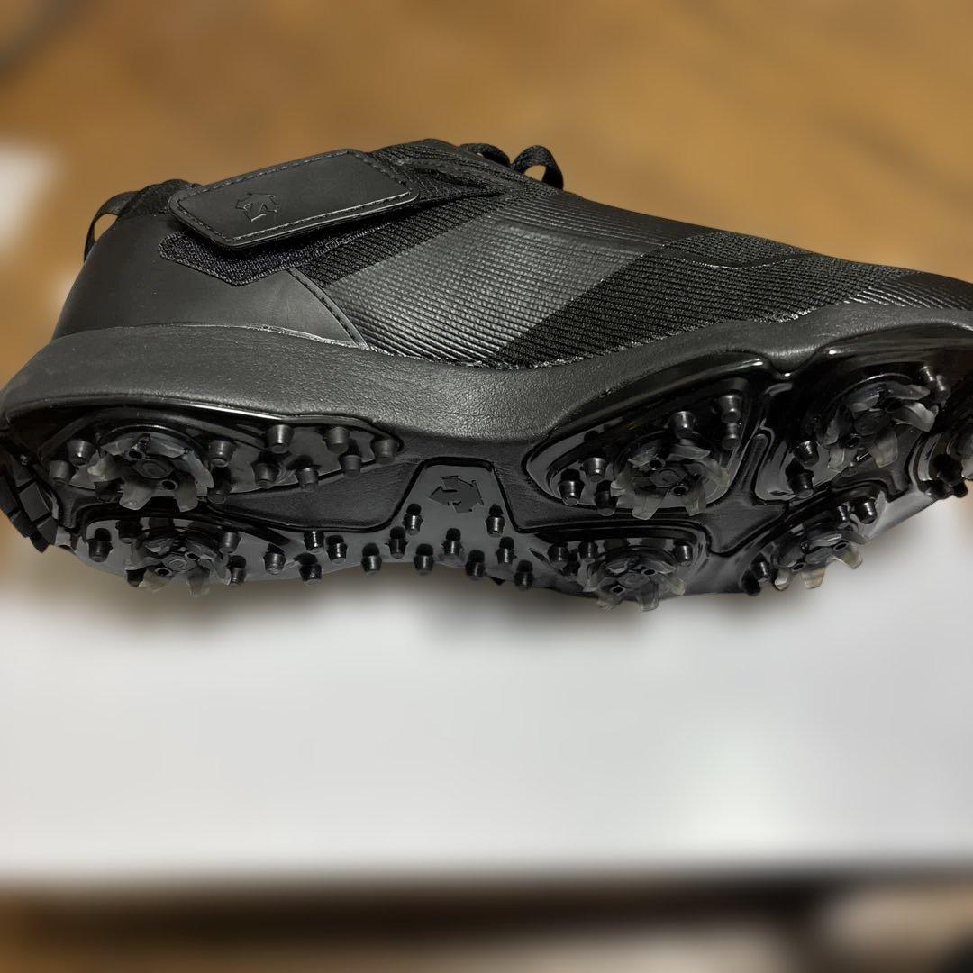 （新品）DESCENTE ゴルフシューズ 25.0cm ブラック