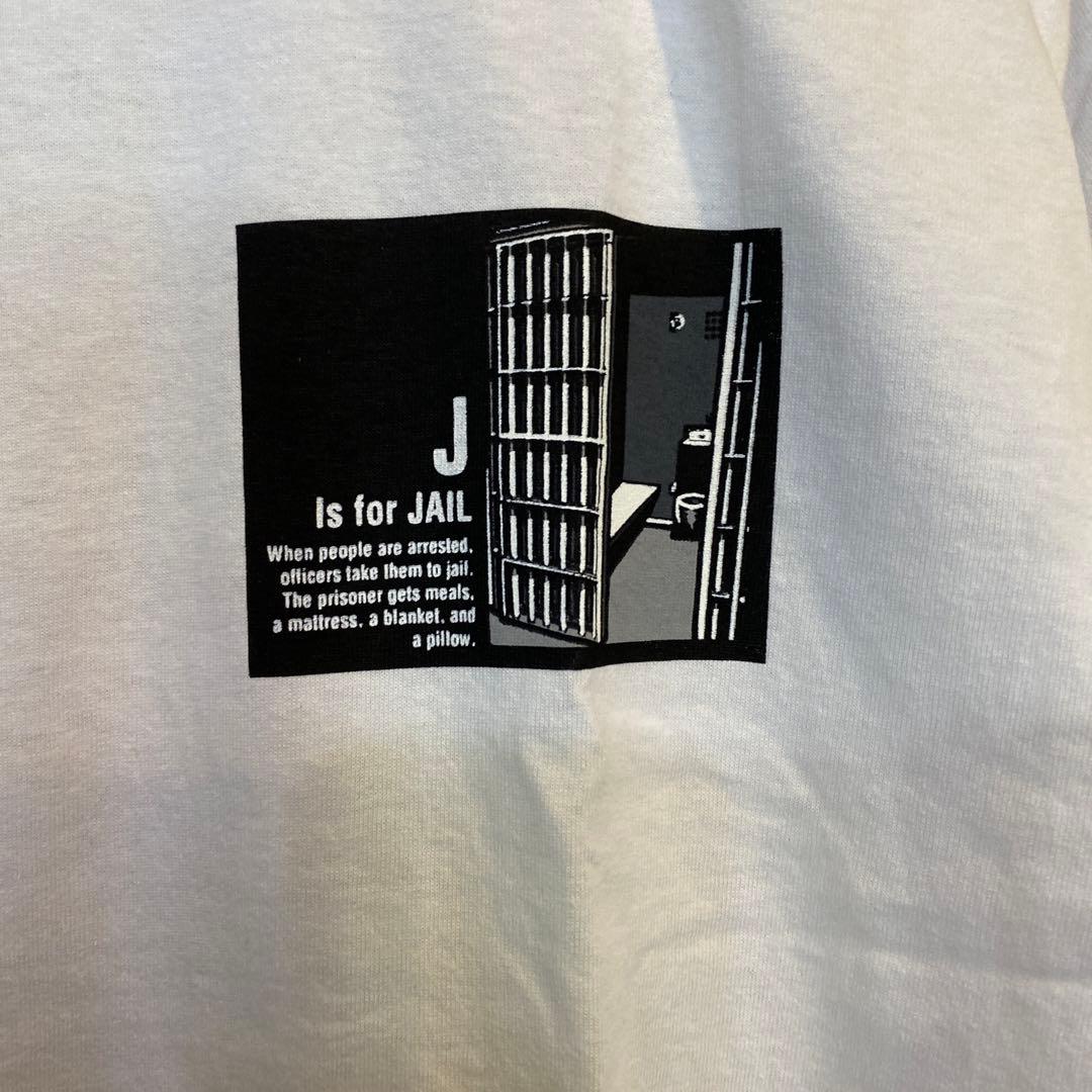 POWELL JAIL メンズスケートTシャツ ホワイト　Mサイズ