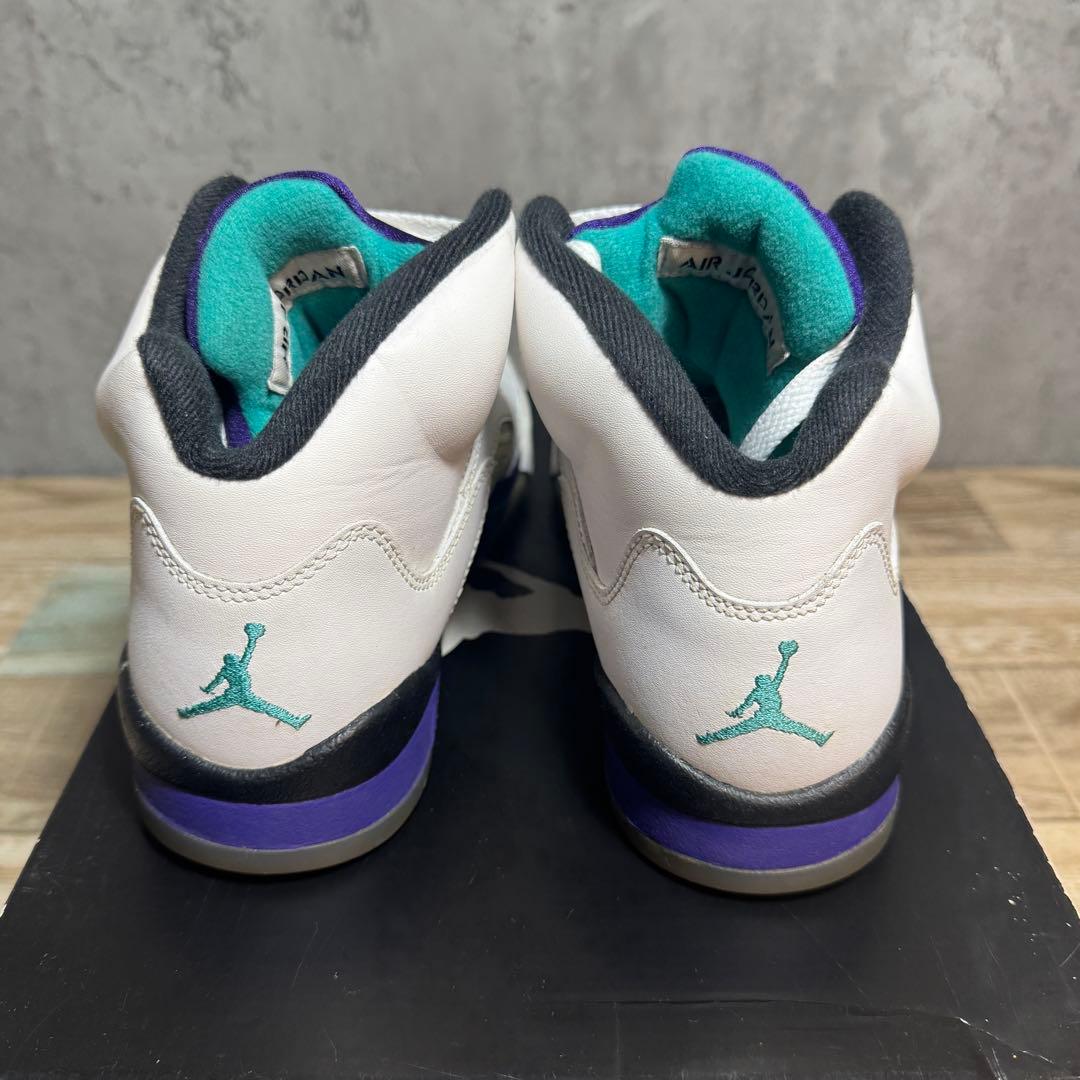 AIR JORDAN 5 レトロ 6.6Y 2013年ホワイト×パープル