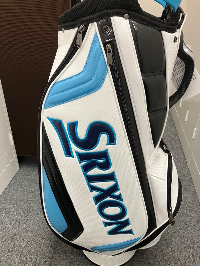 Srixon キャディバッグ ホワイト/ブルー　スリクション　ゴルフ
