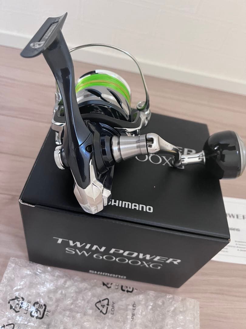 21ツインパワーSW6000ＸＧ美品　シマノピットブル8 300m2号未使用付