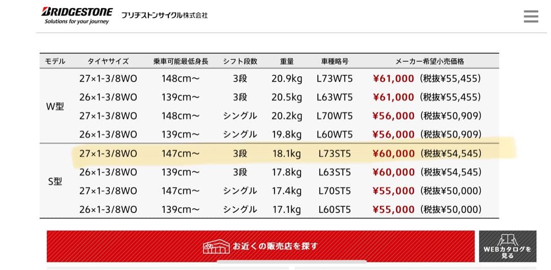 ブリヂストン　ロングティーン　スタンダード　L73ST5 サファイヤブルー