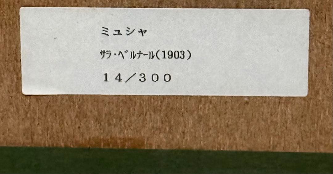 ミュシャ限定リト ミュシャが著名になった きっかけとなった女優サラベルナール